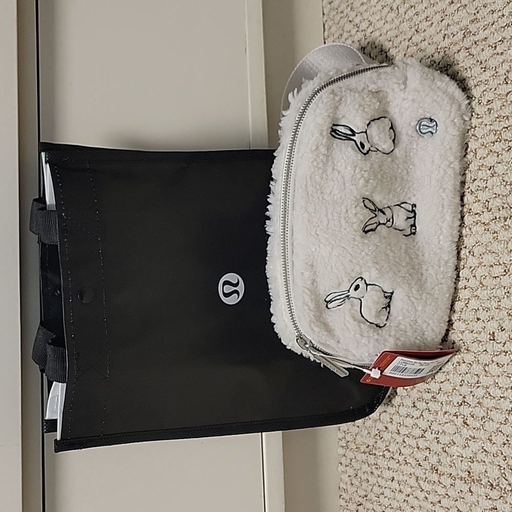 lululemon athletica Cream Mini Bag with Bunny Design